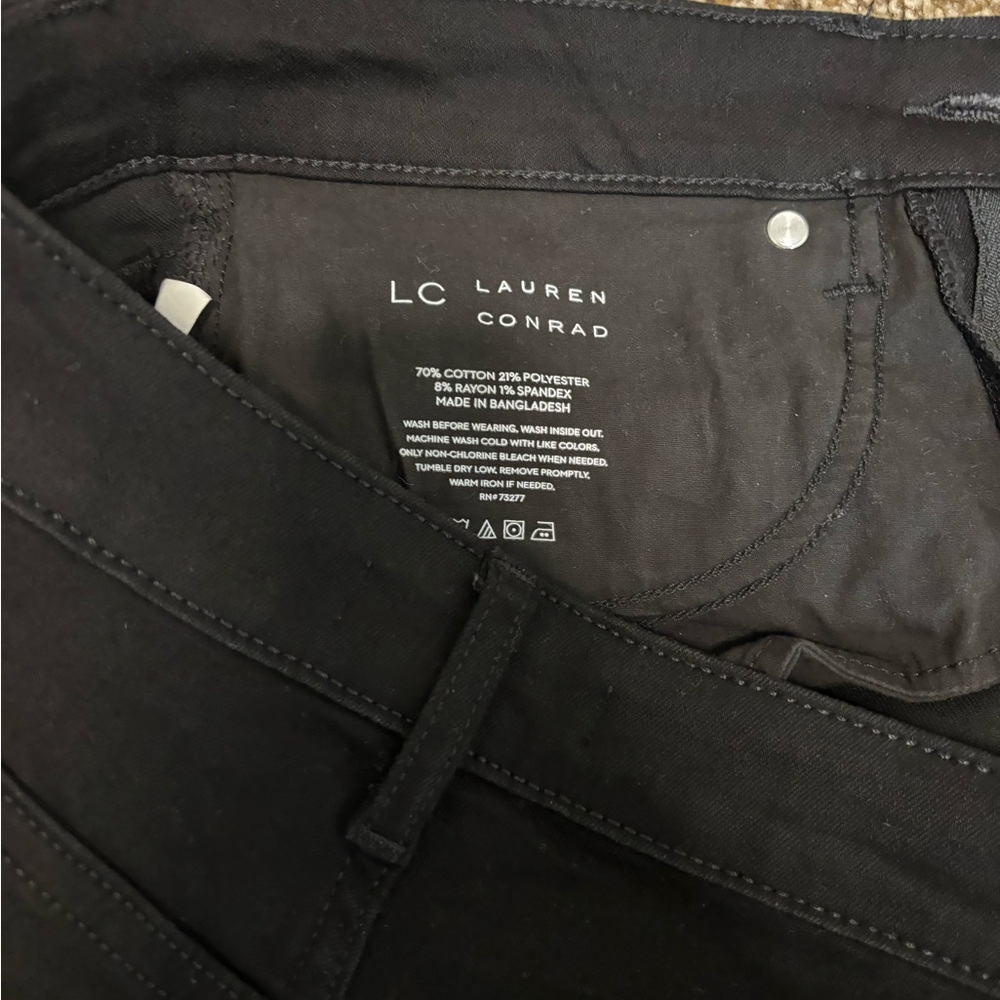 LC Lauren Conrad Black Jean Shorts High-Waisted Denim - Picture 4 of 4